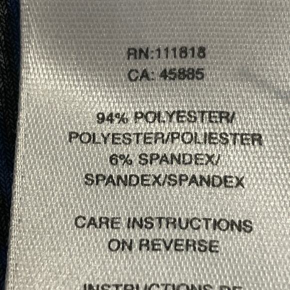 MICHAEL KORS Blue Geometric Draped  Short Sleeve Top M - Picture 6 of 8